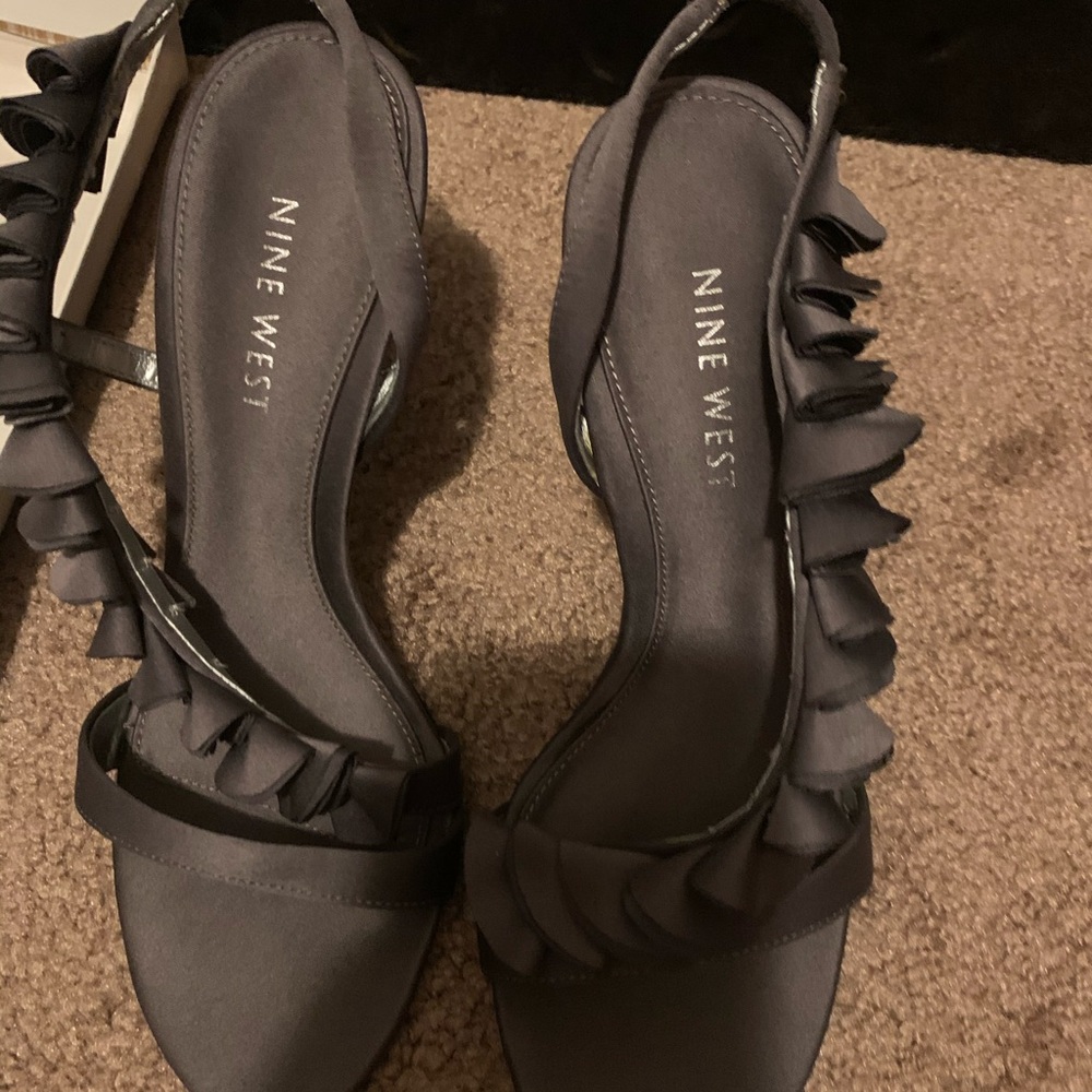 Nine West ruffle heels